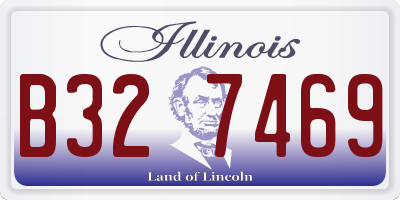 IL license plate B327469