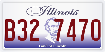 IL license plate B327470
