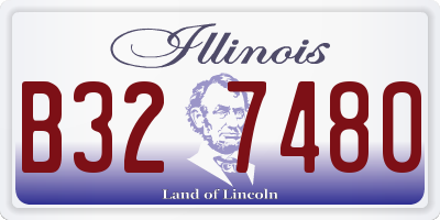 IL license plate B327480