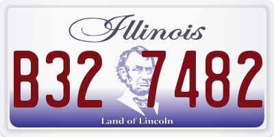 IL license plate B327482