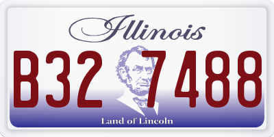 IL license plate B327488