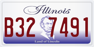 IL license plate B327491
