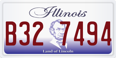 IL license plate B327494