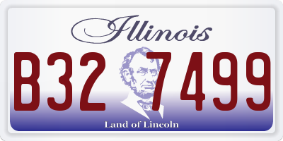 IL license plate B327499
