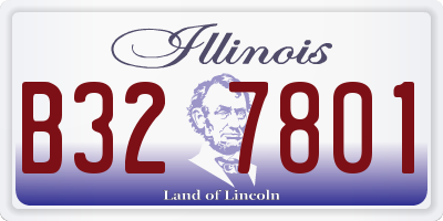 IL license plate B327801