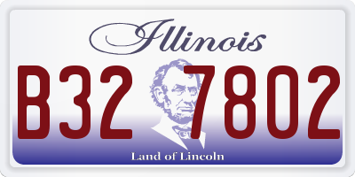 IL license plate B327802