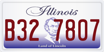 IL license plate B327807