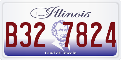 IL license plate B327824