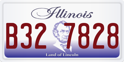 IL license plate B327828