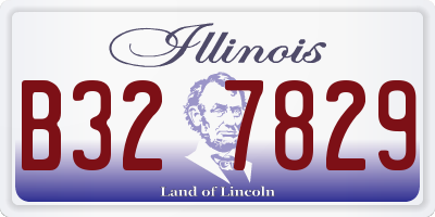 IL license plate B327829