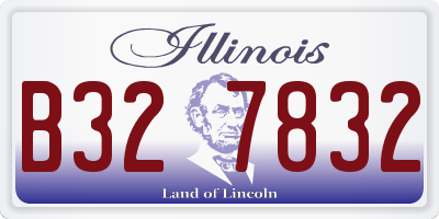 IL license plate B327832