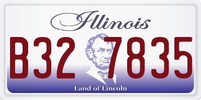IL license plate B327835