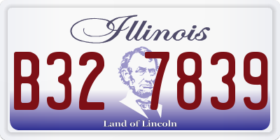 IL license plate B327839