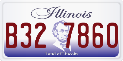 IL license plate B327860