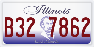 IL license plate B327862
