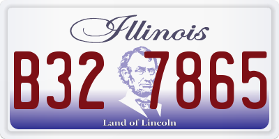 IL license plate B327865