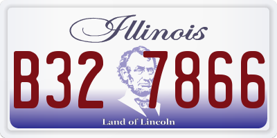 IL license plate B327866