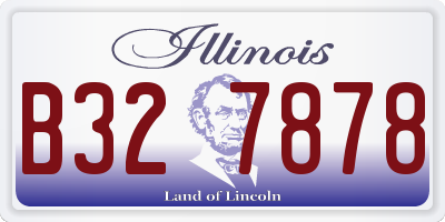 IL license plate B327878