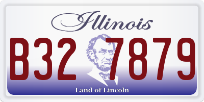 IL license plate B327879