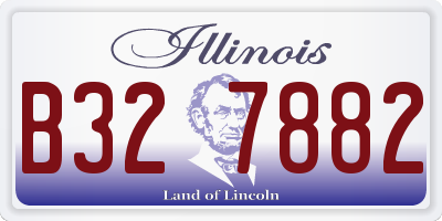 IL license plate B327882