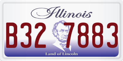 IL license plate B327883