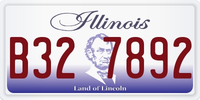 IL license plate B327892