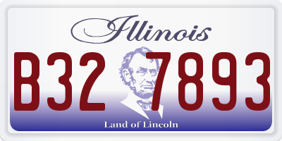 IL license plate B327893