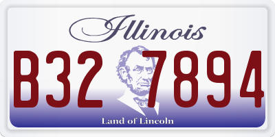 IL license plate B327894
