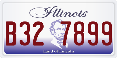 IL license plate B327899