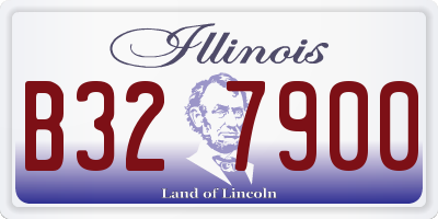 IL license plate B327900