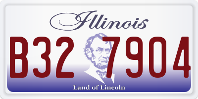 IL license plate B327904