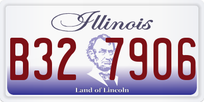 IL license plate B327906