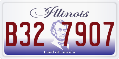IL license plate B327907