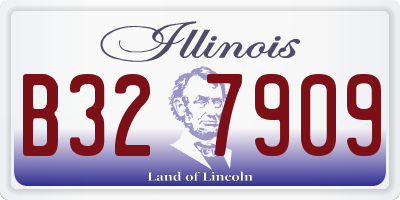 IL license plate B327909