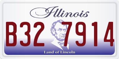 IL license plate B327914