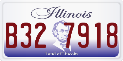IL license plate B327918