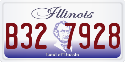 IL license plate B327928