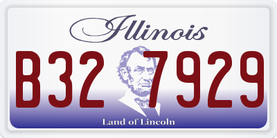 IL license plate B327929