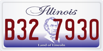 IL license plate B327930