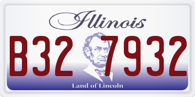 IL license plate B327932