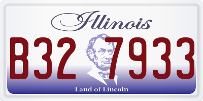 IL license plate B327933