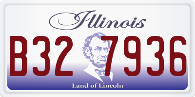 IL license plate B327936