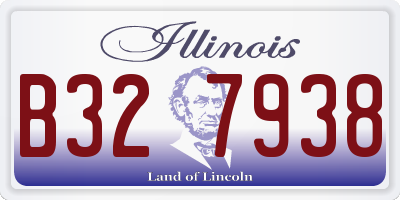 IL license plate B327938