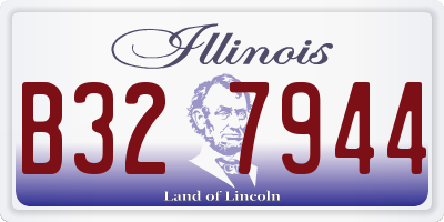 IL license plate B327944