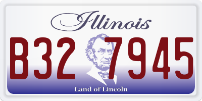 IL license plate B327945