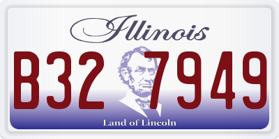 IL license plate B327949