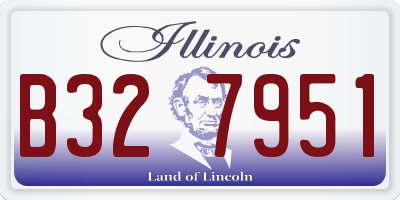 IL license plate B327951