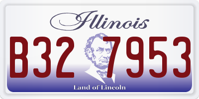 IL license plate B327953