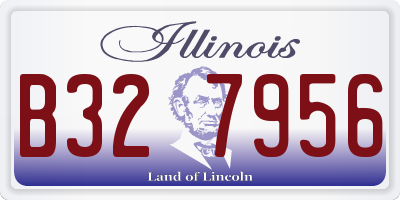 IL license plate B327956