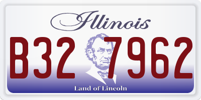 IL license plate B327962